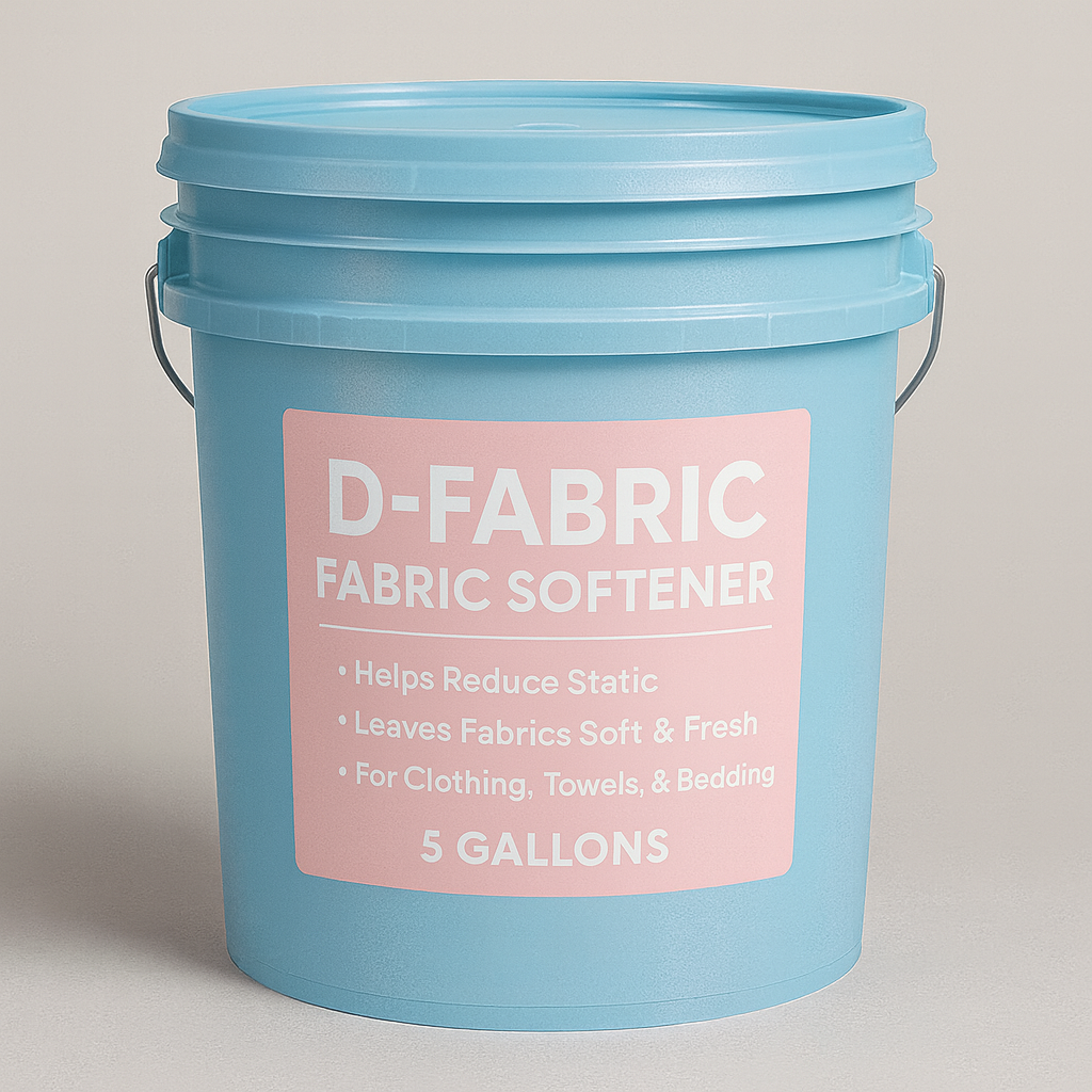 5 gallon laundry bucket: D-Fabric Softener