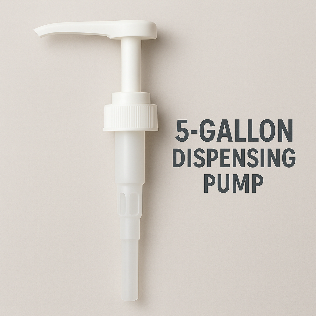 Pump dispenser for laundry buckets