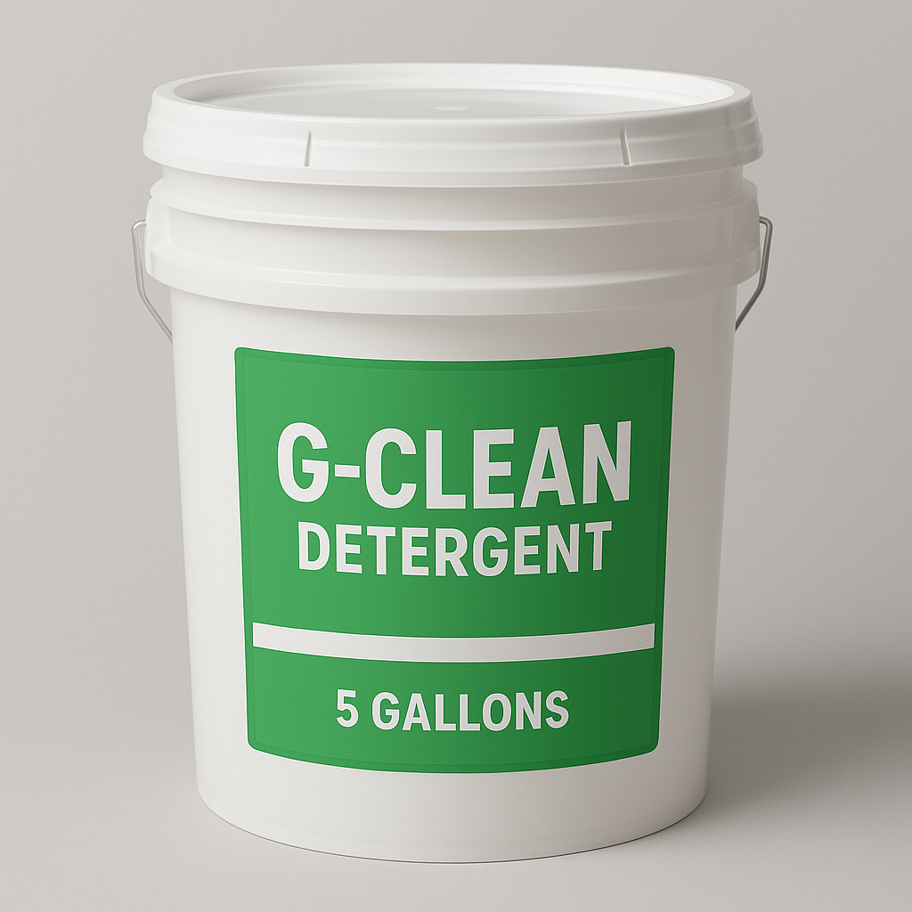 5 gallon laundry bucket: G-Clean Detergent