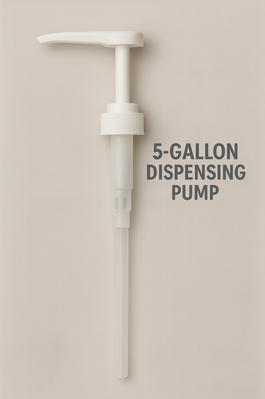 Pump dispenser for laundry buckets